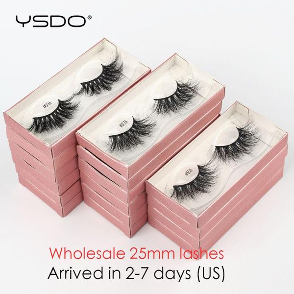

mink eyelashes wholesale 4/10/20/50/100 pcs dramatic 25mm 3d lashes long thick false bulk makeup fake