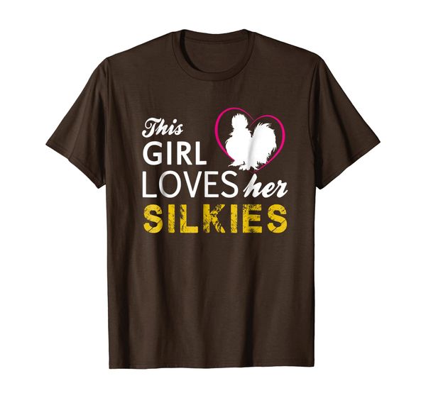 

This Girl Loves Her Silkie Chicken T-Shirt, Mainly pictures