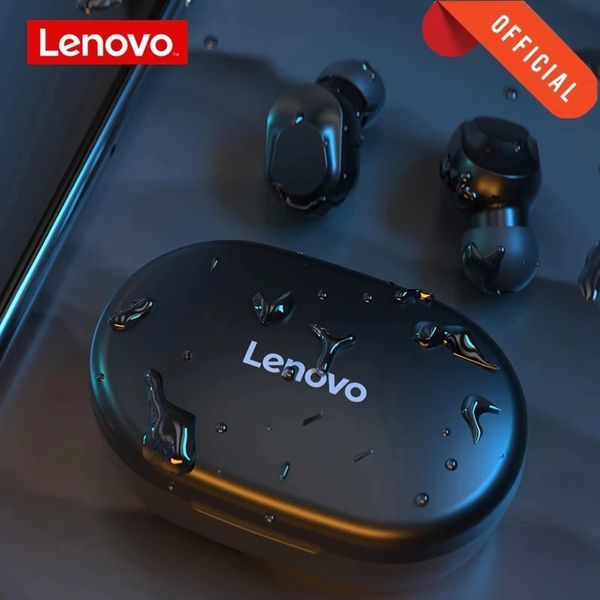 

lenovo original xt91 wireless bluetooth headphones ai control gaming headset stereo bass with mic noise reduction tws earphone
