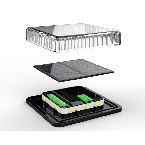 

solar energy outdoor garden led waterproof landscape decorative courtyard lawn stair lamp can withstand 2 tons of pressure