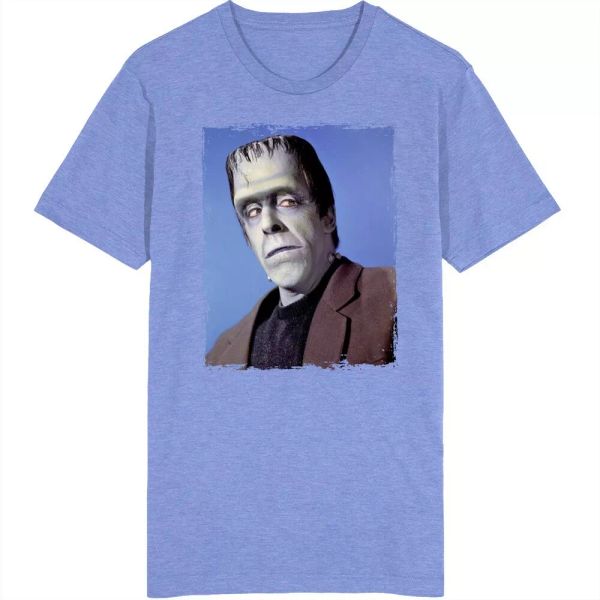 

herman munster funny frankenstein parody t shirt, White;black