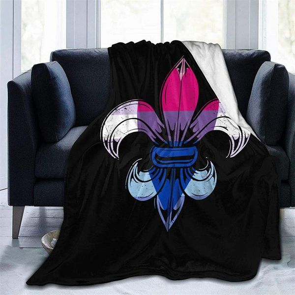 

blankets bisexual pride flag cubre camara green throw blanket 3d print on demand sherpa super comfortable for sofa thin quilt