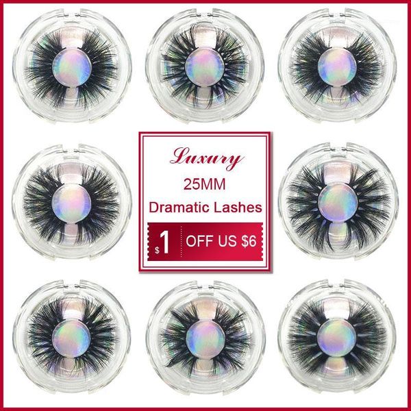 

mink eyelashes extensions fake 25mm make up lashes bulk 5d reusable false eyelash1