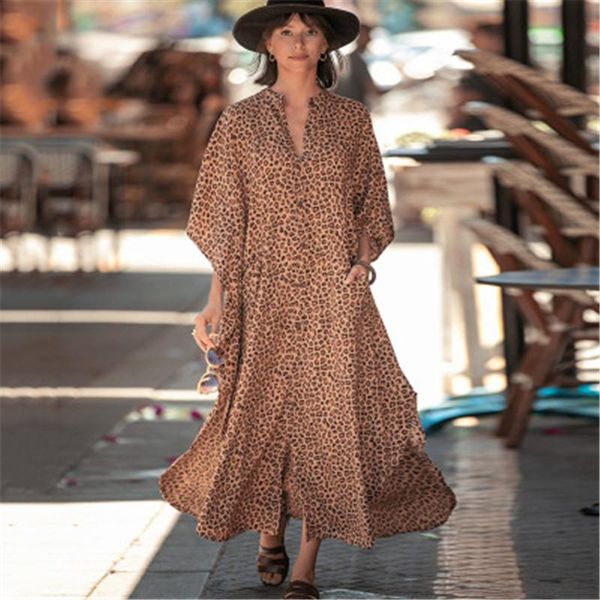 

beach dress shirt women bikini swimsuit cover leopard dot cardigan long skirt sunwear for vacation women's swimwear, White;black