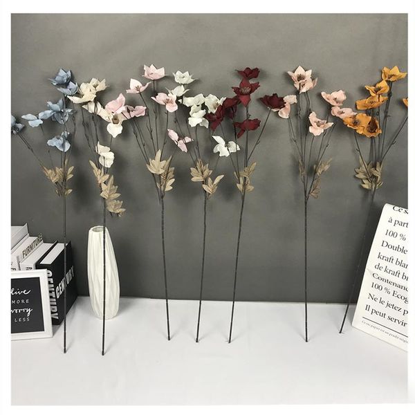 

decorative flowers & wreaths 1pc daffodil artificial silk flower plant home party wedding hall decoration arrangement fake