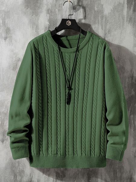 

men cable knit sweater t5gi#, White;black