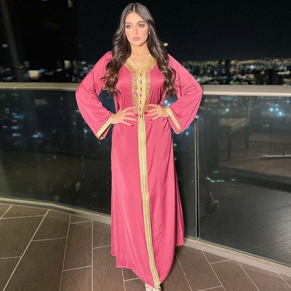 

ethnic clothing dubai arab noble muslim women dresses german abaya ahman eid mubarak middle eastern islamic fashion, Red