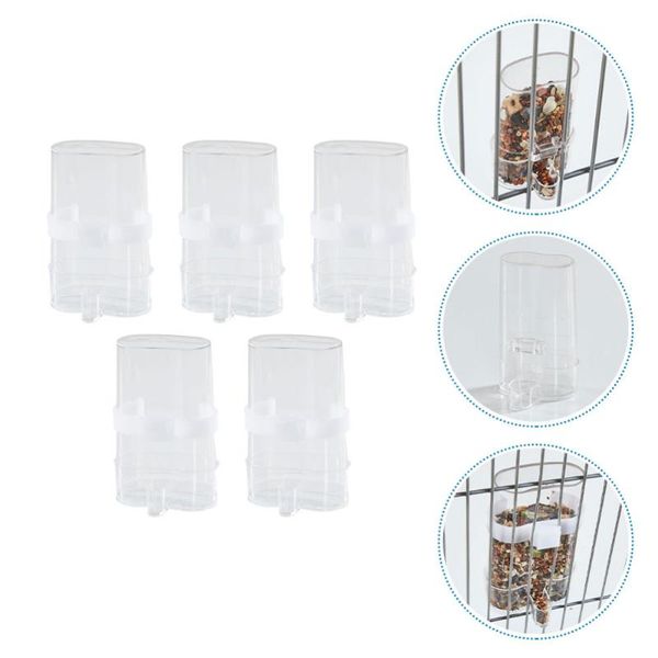 

other bird supplies 5pcs automatic feeder feeding container indoor tools