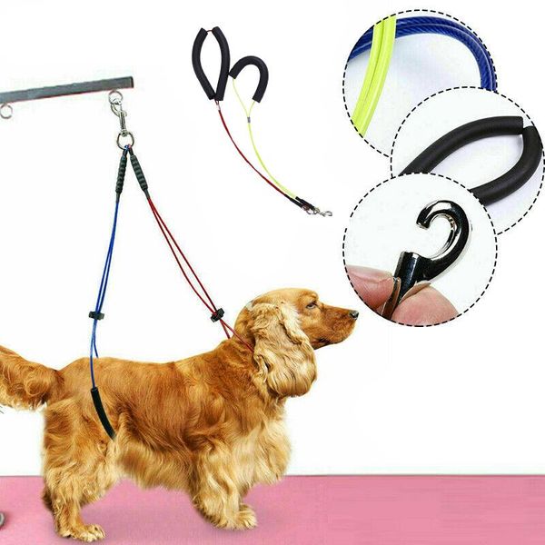 

dog collars & leashes pet grooming loop lock clip rope for table bracket bath cat animal sling harness