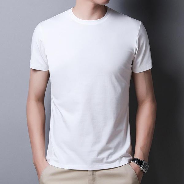 

men's t-shirts 2021 summer men's t-shirt solid color, White;black