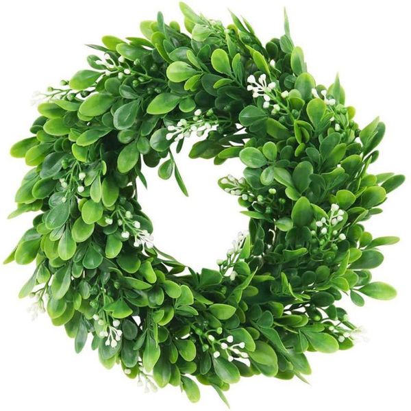 

decorative flowers & wreaths diy artificial garlands fake silk leaf eucalyptus plastic green plant garland for wedding party home decor acce