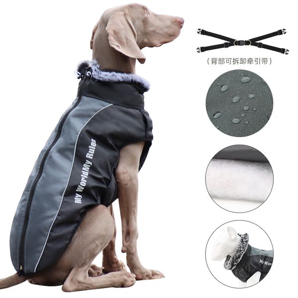 

pet clothing autumn and winter dog assault suit reflective warm pet suppli