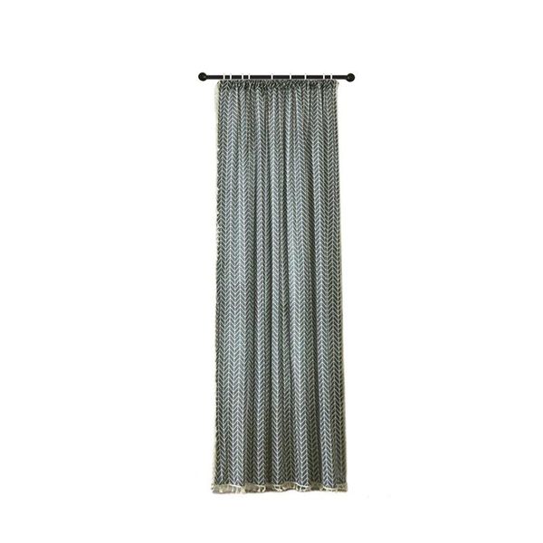 

curtain & drapes cotton linen geometric print darkening el kitchen window nordic country style with tassels panel soft shading