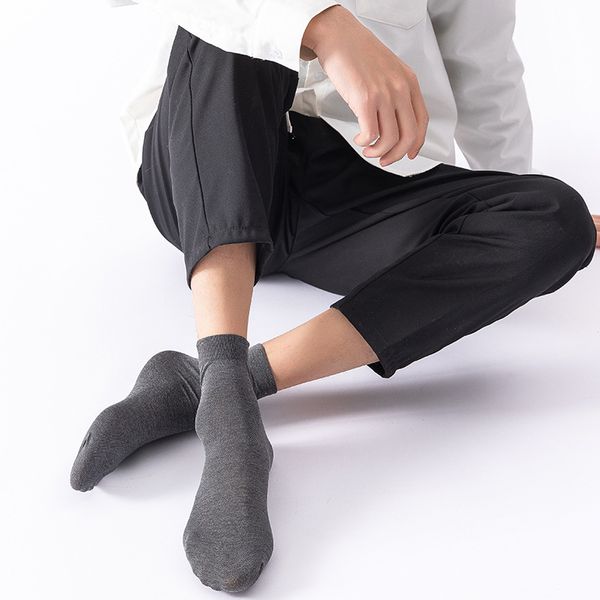 

fashion socks spring and cotton casual thin men's in summer, Black