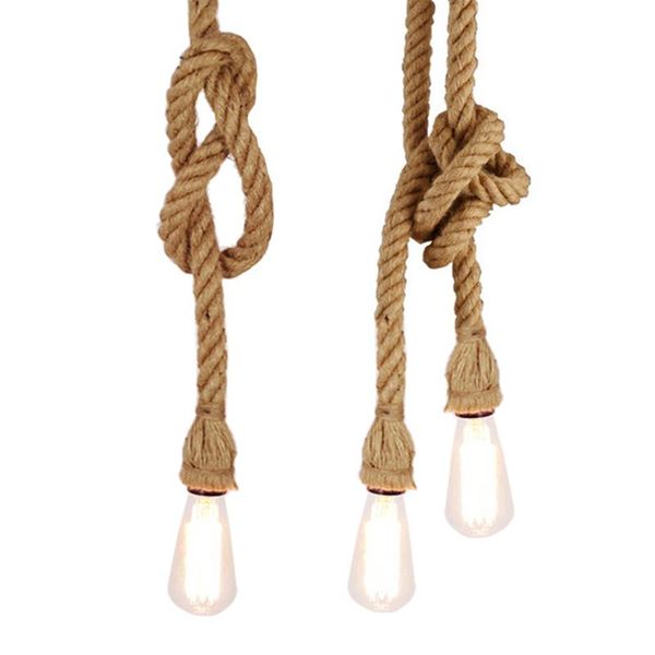 

pendant lamps nordic vintage lamp e27 edison light rope lights retro