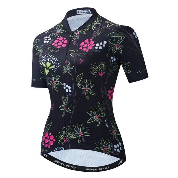 

racing jackets breathable women's cycling jersey summer bicycle pro team mountain clothing anti-uv bike shirt cycle wear, Black;red