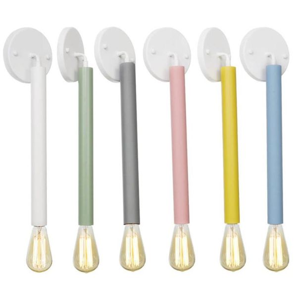 

nordic postmodern art avenue bar restaurant fashion simple creative colourful iron decorative wall lamp lamps
