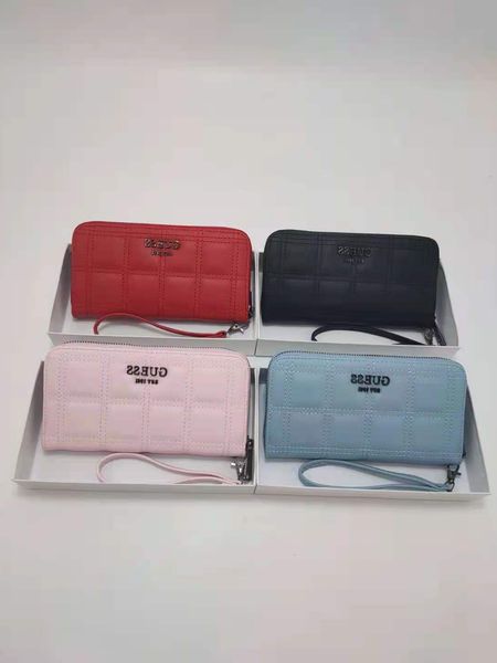 

large pu function long zipper capacity wallet women's hand bag delivery box