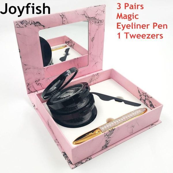 

pairs mink lashes magic eyeliner pen tweezers set natural luxury gift box lash boxes packaging mixed styles1