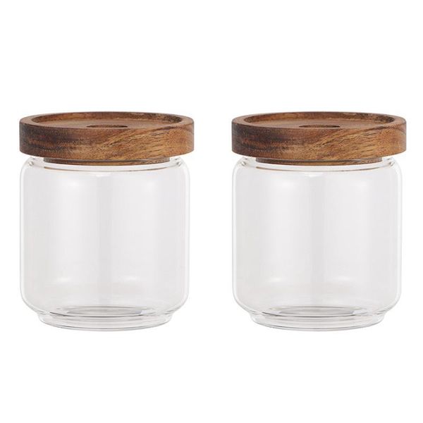 Bottiglie di stoccaggio vasetti 2 pezzi 500/750 ml vetro sigillato può cibo miele contenitore per tè