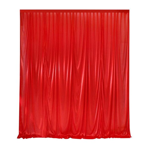 Party Decoração Backdrop Branco Estágio De Natal Simples Tecido Limpo Casamento Durável Família Reusável Recolhendo Cortina de Fundo