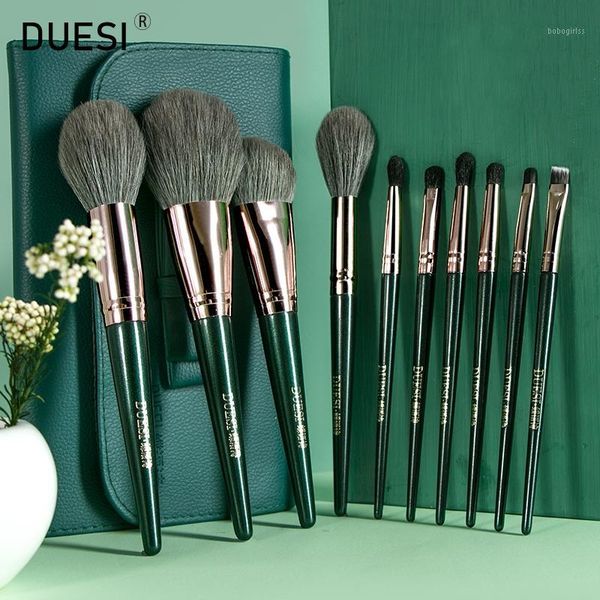 

10pcs/bag makeup brushes set holder professional cosmetic eyeshadow powder blend contour brush beauty tools1