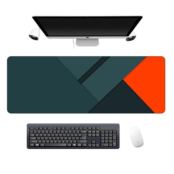 

mouse pads & wrist rests large 80x30cm game pad office mat polygon keyboard line for lapnotebook tablet pc anti-slip