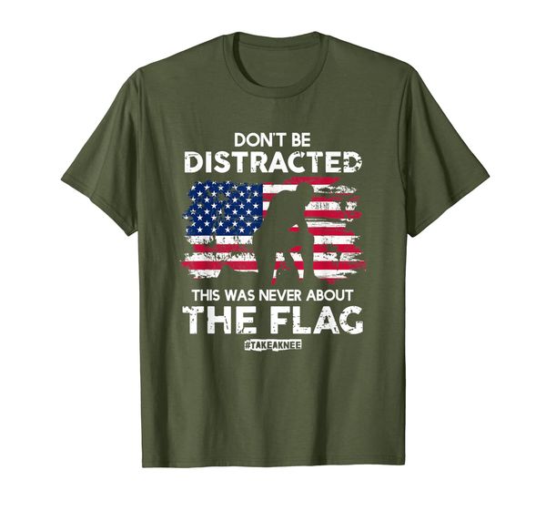 

don't be distracted take a knee equal rights t-shirt, White;black