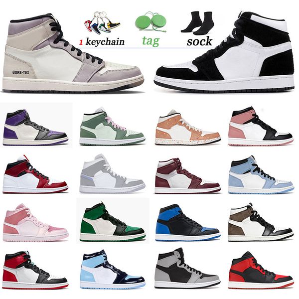 

2022 jumpman 1 basketball shoes og high 1s running unc element black particle grey mens womens trainers light bone university blue twist spo