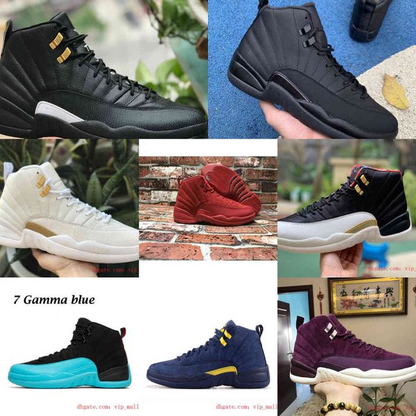 

ovo white university gold 12 basketball shoes indigo cny cherry 12s reverse fiba flu game gym red french blue playoff mens sneakers 10zp73