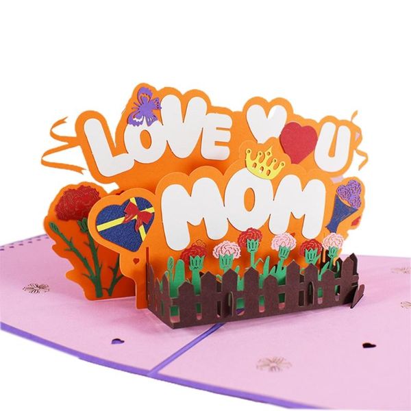 

-up love you mom greeting card for happy birthday mother's day envelope cards