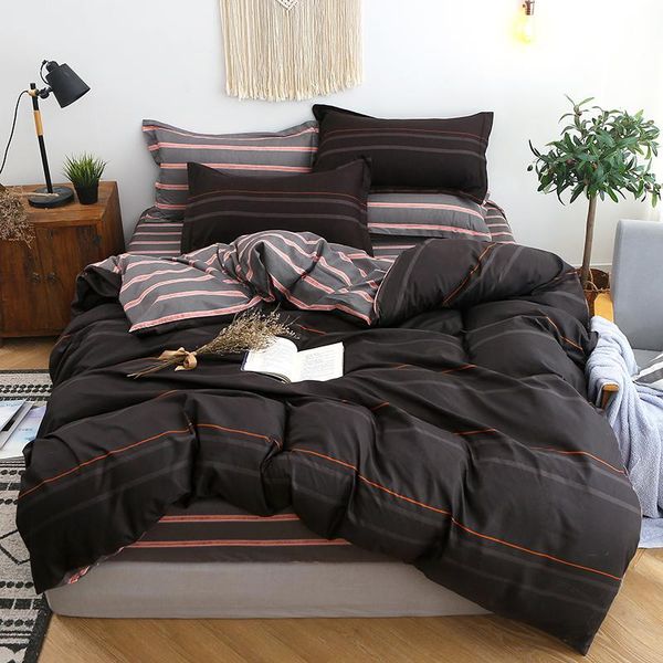 

bedding sets fashion geometric flat sheet set duvet cover bed pillowcase twin full  king single double size