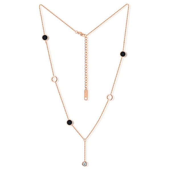 

link chain body necklace jewelry stainless steel rose gold choker pendant necklaces, Silver
