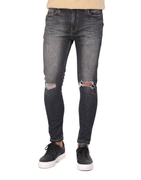 

men's jeans black ripped skinny fit men jean pants, Blue
