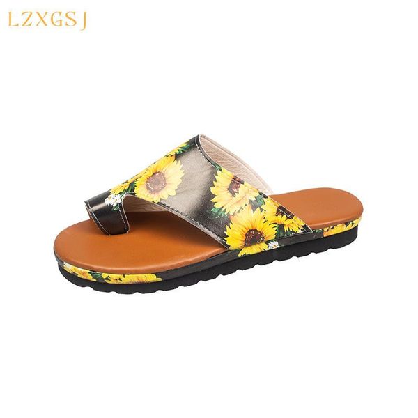 

slippers thick platform sandals women shoes open toe slip on femme summer 2021 casual gladiator beach outside woman sandalies, Black