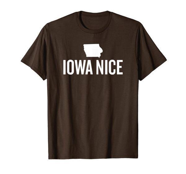 

Iowa Nice with Iowa State Map Graphic T-Shirt, Mainly pictures