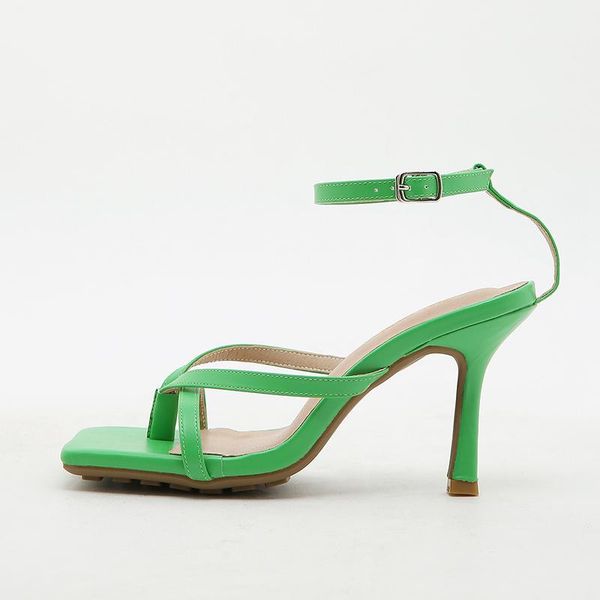 

sandals 2022 summer ankle strap women fashion brand ladies thin high heel dress pumps shoes narrow band gladiator, Black