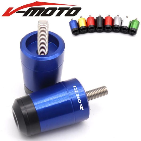 

handlebars cnc motorcycle 7/8'' 22 mm handlebar cap motocross handle bar grips ends for g310r g310 r g 310r logo blue
