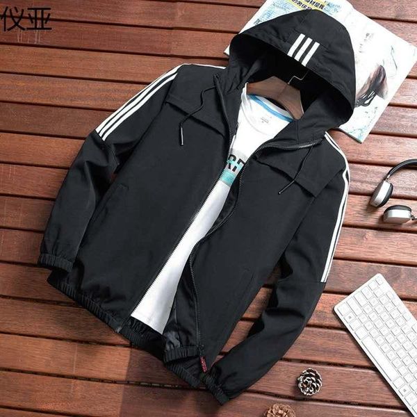 

men's jackets 2021 zipper jacket spring autumn fashion brand slim coat casual baseball bomber large 4xl, Black;brown
