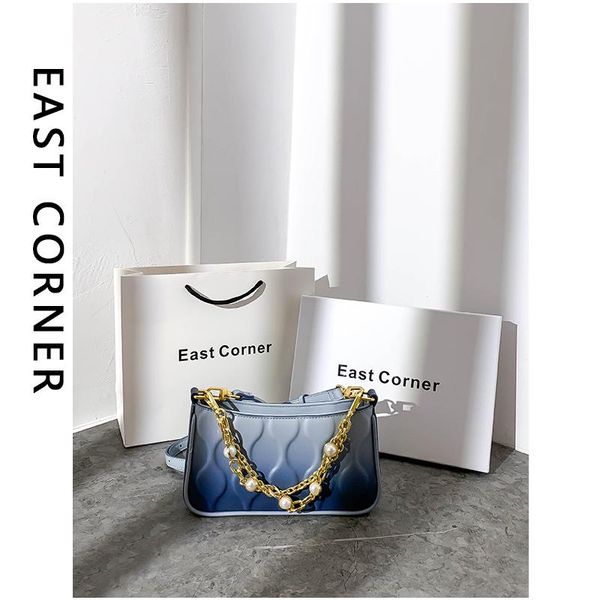 

evening bags fashion women lattice pattern shoulder underarm bag pearl chain pu small handbag female stylish single