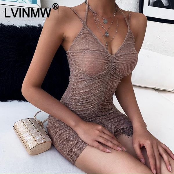 

sexymesh see through lace up bow v neck bodycon dress fashion drawstring ruched mini female party club outfits casual dresses, Black;gray