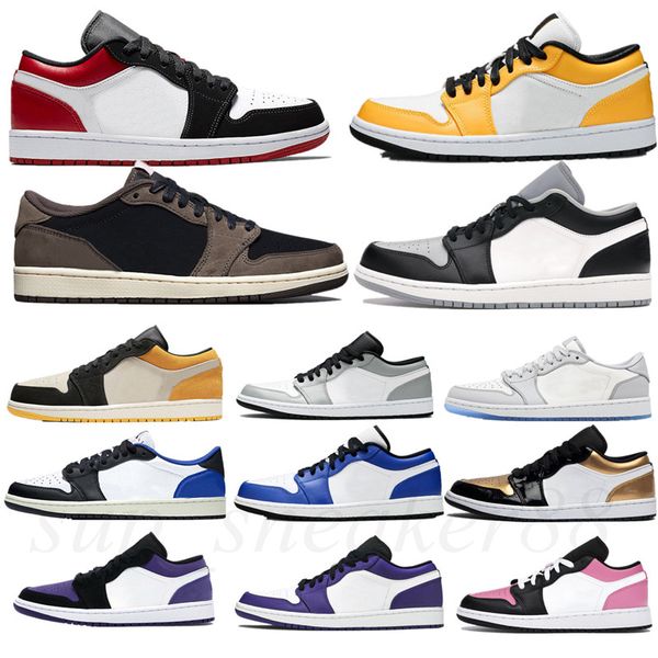 

jumpman 1 low 1s basketball shoes og black toe court purple sp men women sneakers eur 36-46
