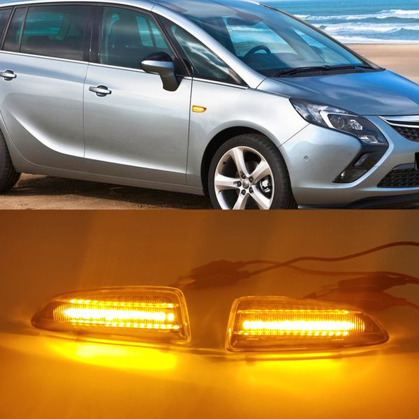 1 Set LED Dynamic Dynamic Segnale Light Laterale Fender Marker Lampada per Opel per Vauxhall Astra J K Cnistland X Grandland Insignia B Zafira C