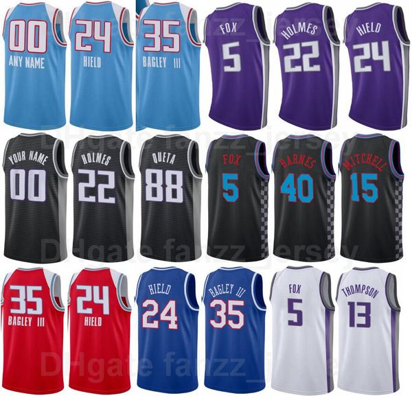

basketball 75th anniversary printed trey lyles jersey 41 terence davis 3 donte divincenzo 0 domantas sabonis 10 justin holiday 9 jeremy lamb, Black;red