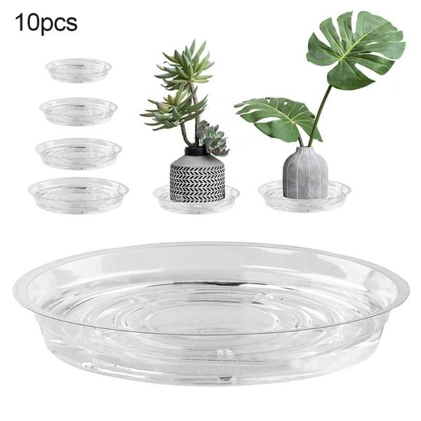 

planters & pots 10pcs plastic home garden flower pot plant labels tags planter tray saucers balcony trays water basin