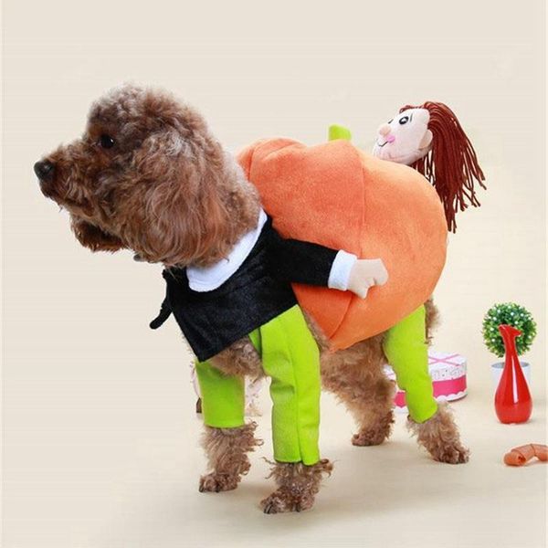 

dog apparel pet halloween christmas funny clothes pumpkin costume suit cat party dress up