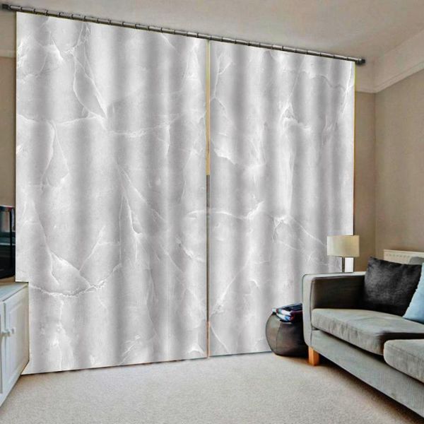 

curtain & drapes grey curtains marble 3d luxury blackout window living room