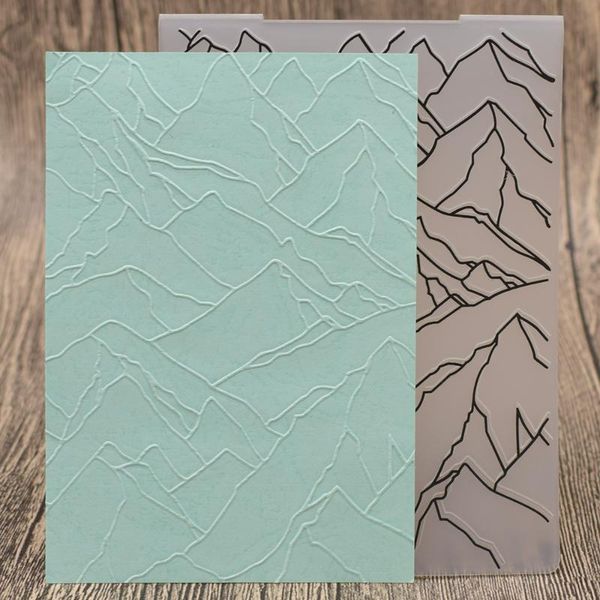 

craft tools mountain range stamps plastic embossing folders diy scrapbooking paper card making template