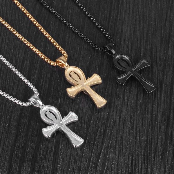 

Pendant Necklaces Trendy Hip Hop Personality Ancient Egyptian Style Men's Necklace Retro European And American Wholesale, Silver