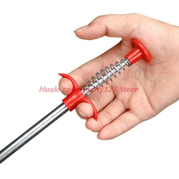 

other bath & toilet supplies iron wire drain snake sticks clog remover cleaning spring pipe dredging tool
